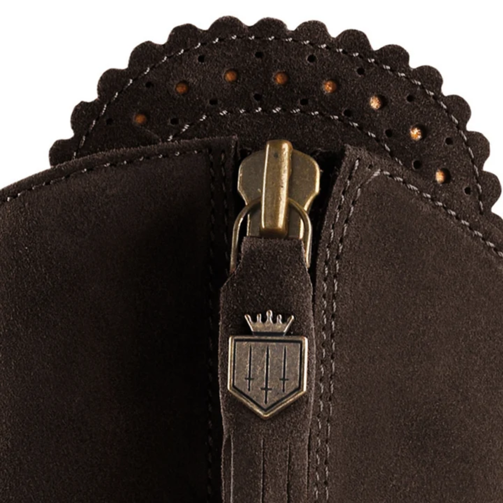 Fairfax & Favor Ladies Heeled Regina - Chocolate Suede