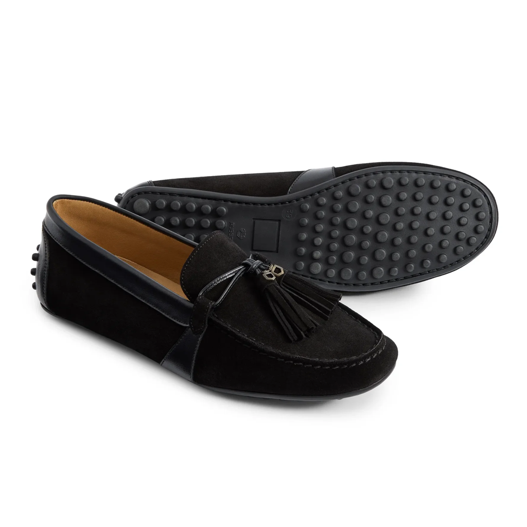Fairfax & Favor Ladies Rutland Driver - Black Suede