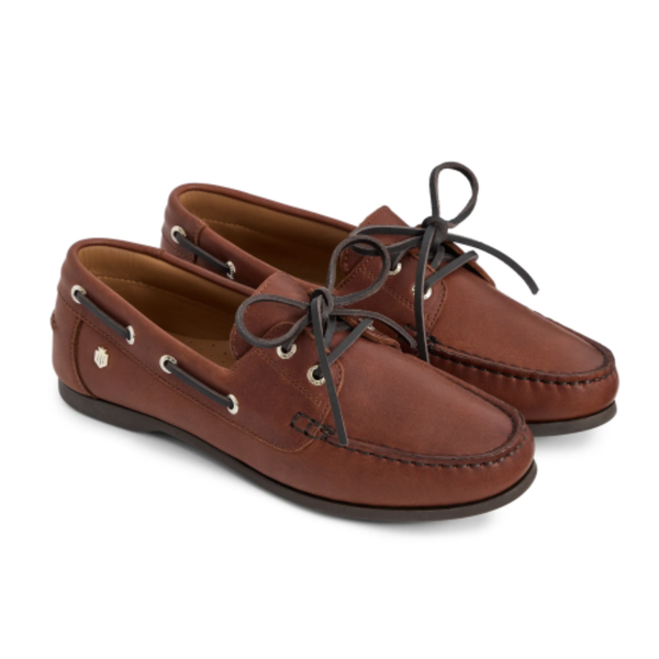 Fairfax and Favor Ladies Salcombe Deck Shoe - Tan Leather