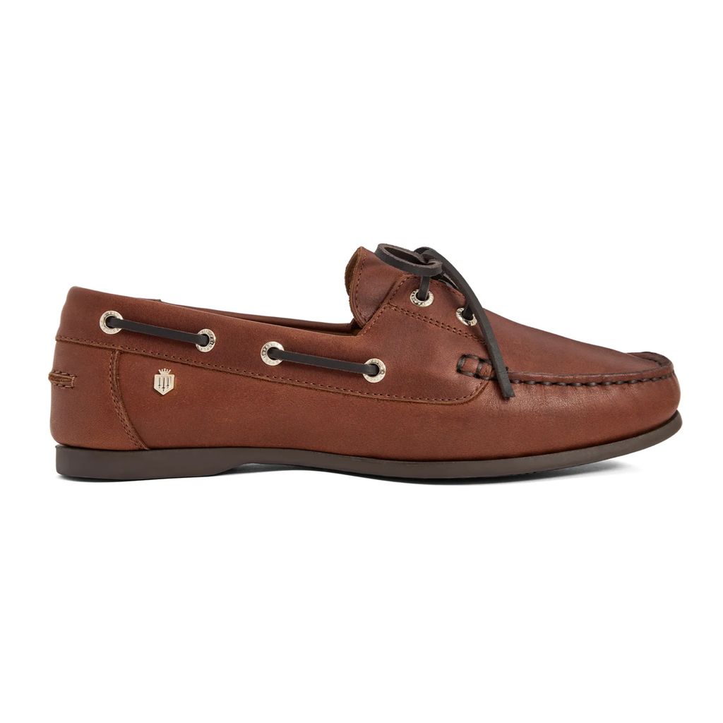 Fairfax and Favor Ladies Salcombe Deck Shoe - Tan Leather