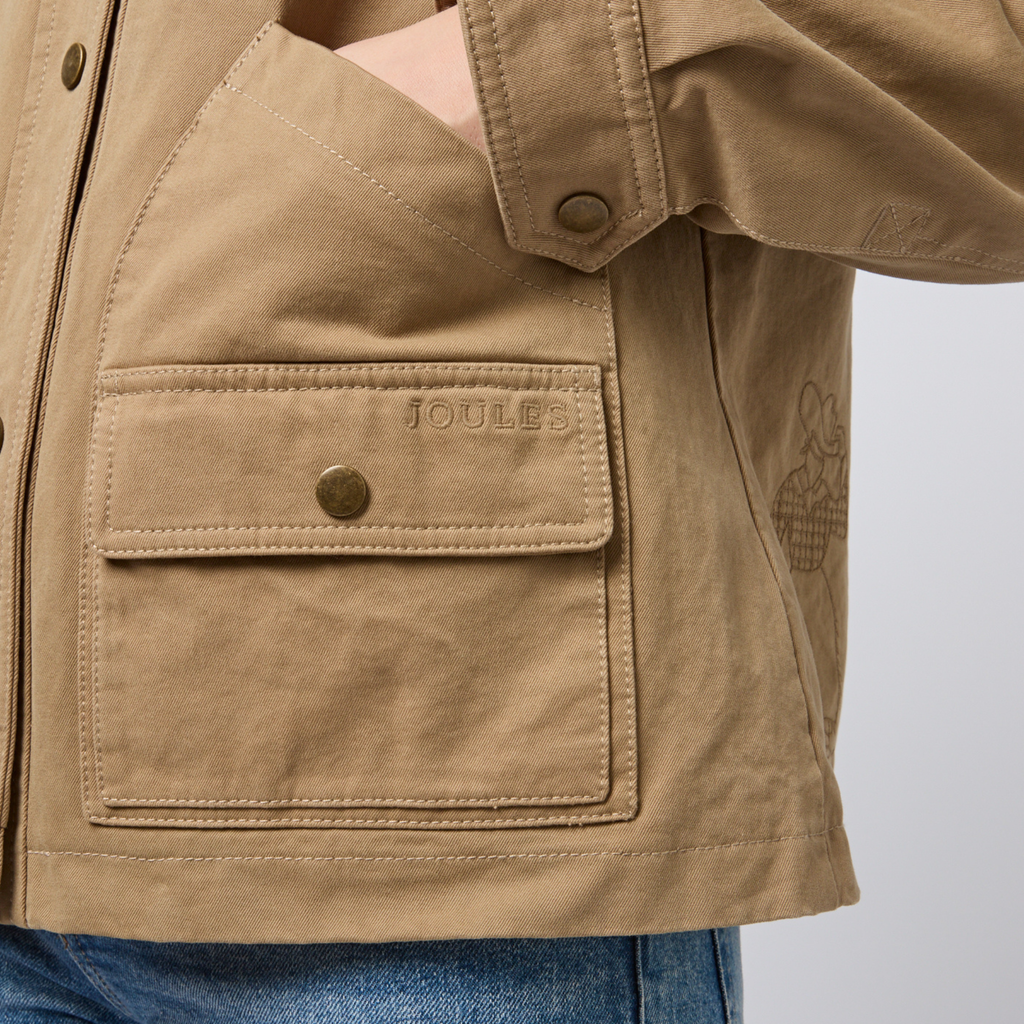 Joules Ladies Barn Jacket - Tan Brown