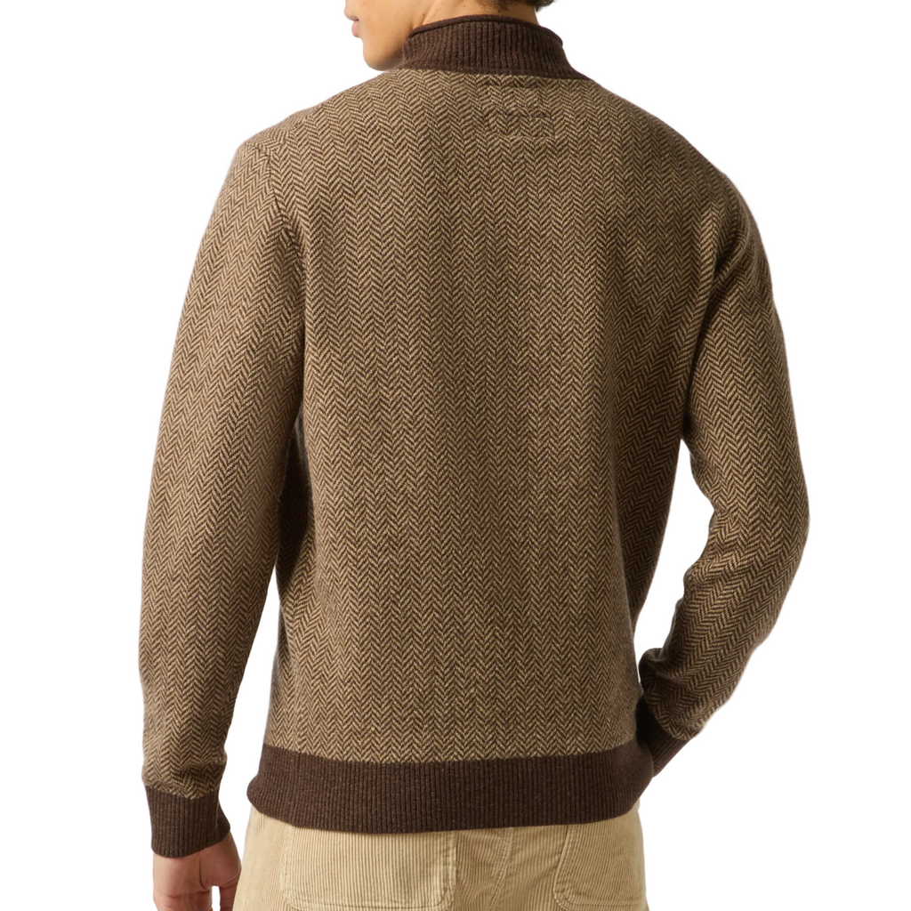 Joules Mens Roll Neck Jumper - Brown
