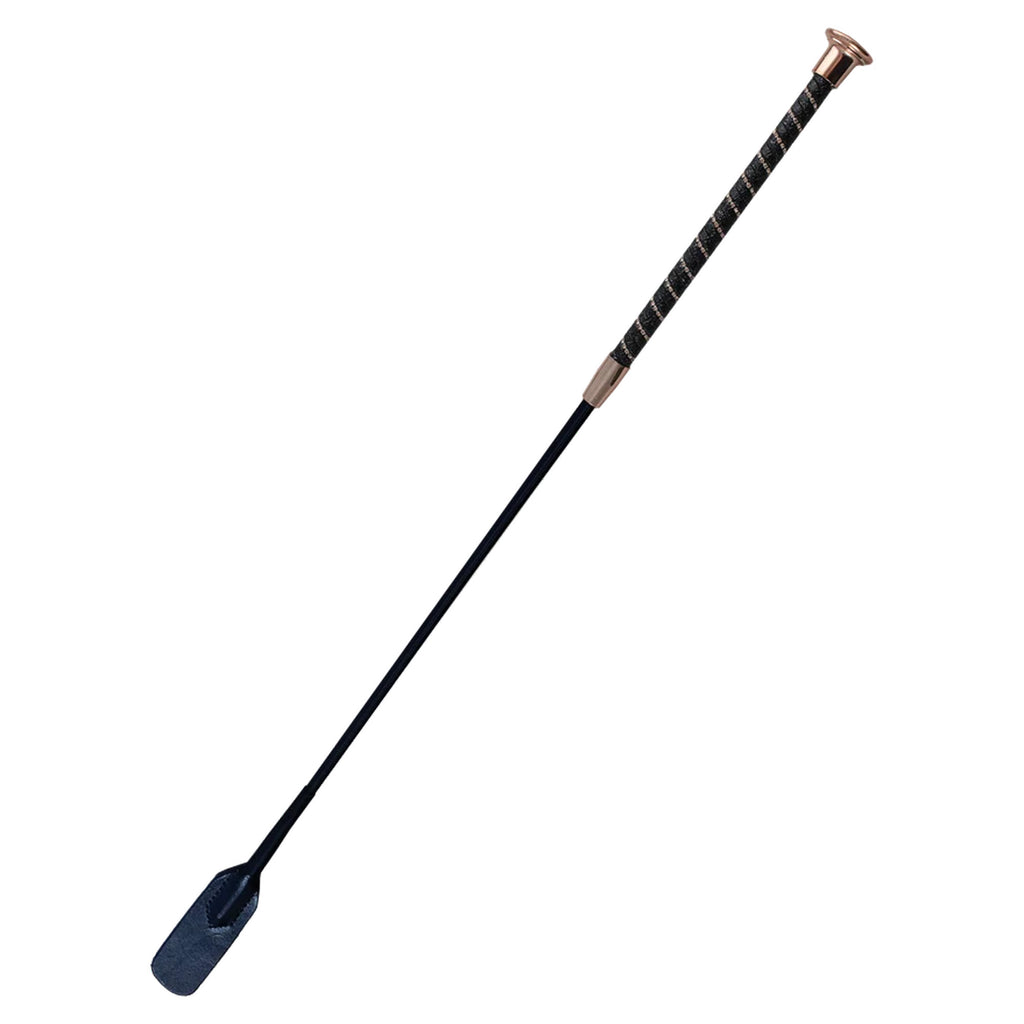 Woof Wear Twisted Riding Whip - Black/Rose Gold