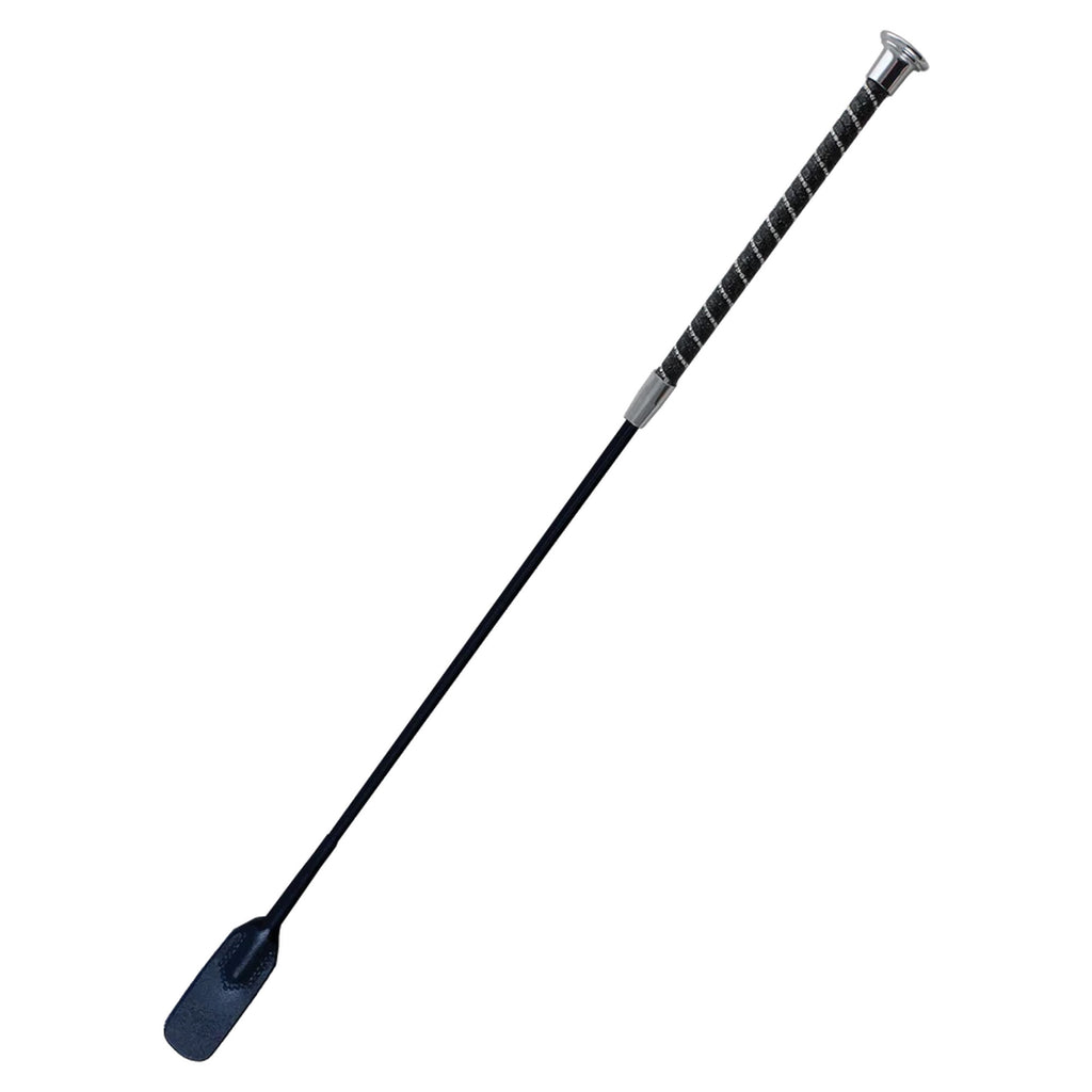Woof Wear Twisted Riding Whip - Black/Silver