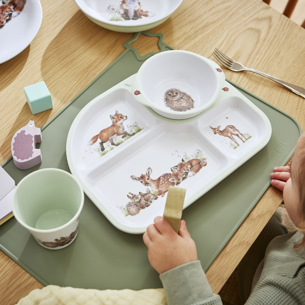 Wrendale Little Wren Divided Plate And Bowl Set