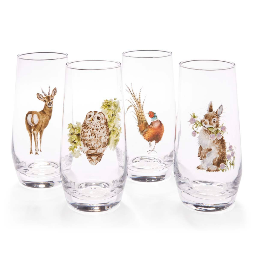 Wrendale Hi Ball Glasses Set of 4
