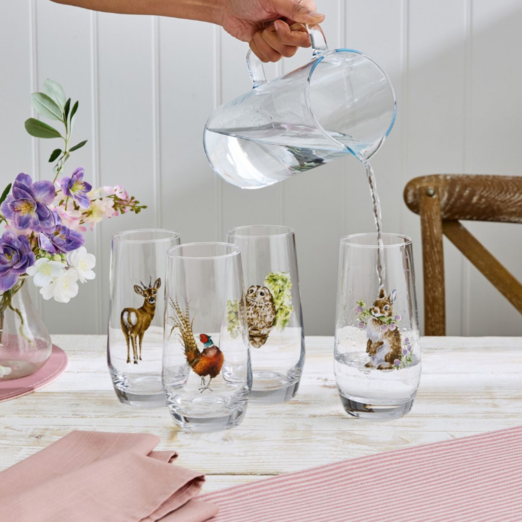 Wrendale Hi Ball Glasses Set of 4
