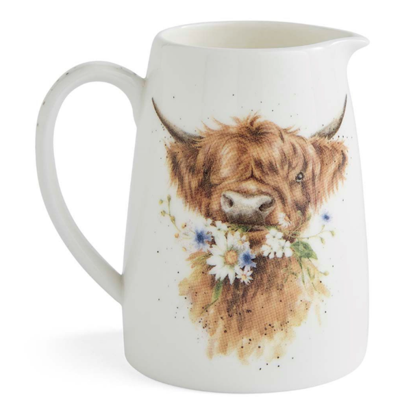 Wrendale Highland Cow Posy Jug