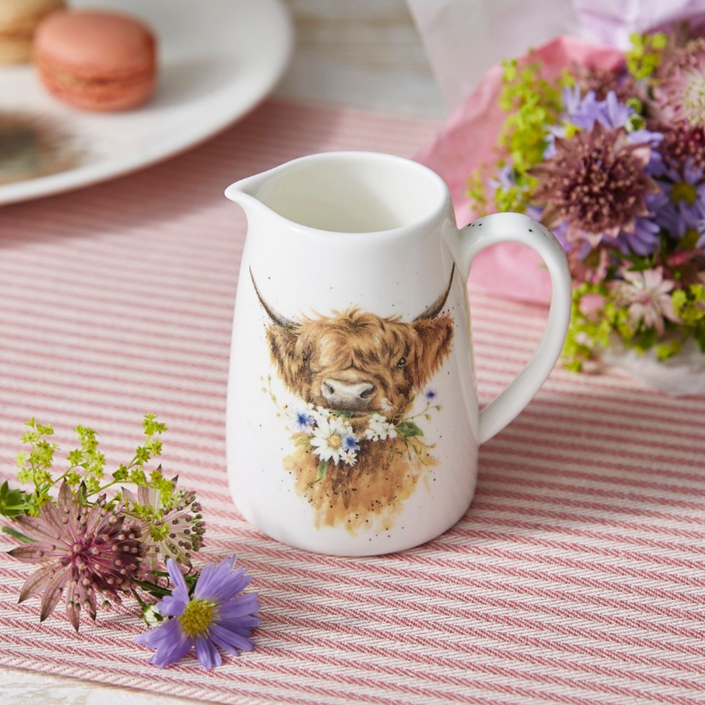Wrendale Highland Cow Posy Jug