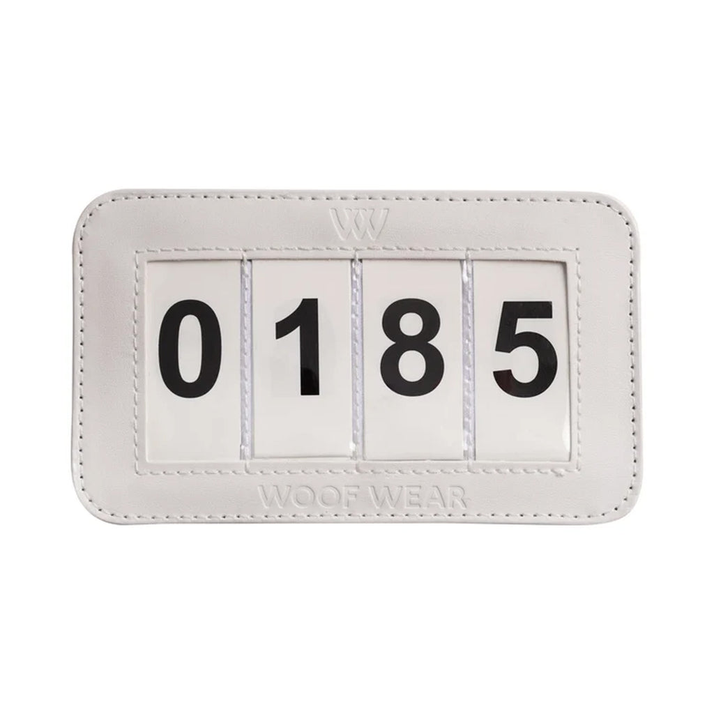 Woof Wear 4 Digit Dressage Number Holder - White