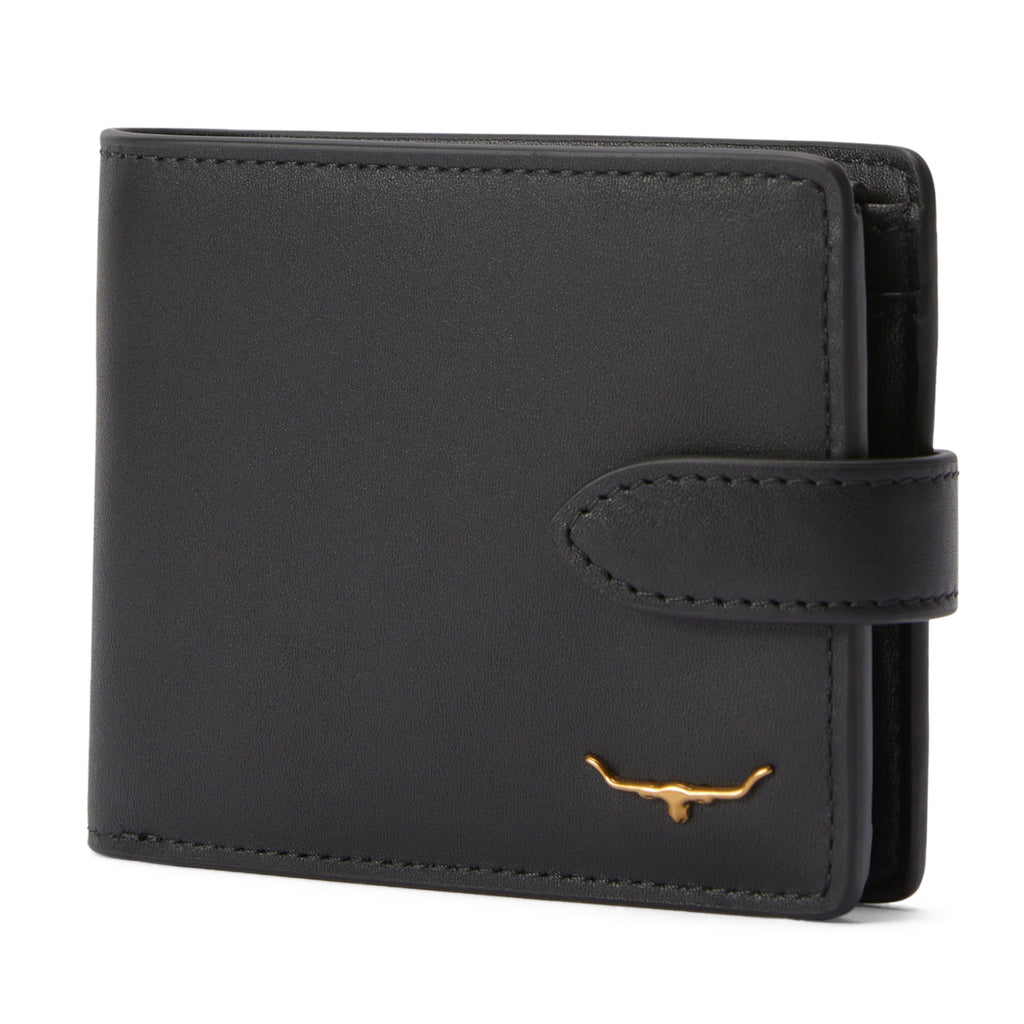 R.M.Williams Wallet with Pocket and Tab - Black