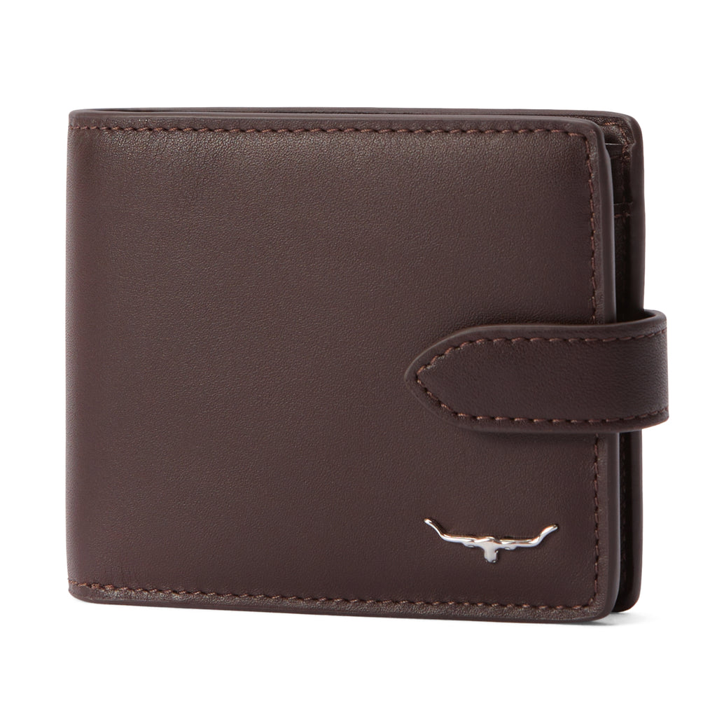 R.M.Williams Wallet with Pocket and Tab - Chestnut