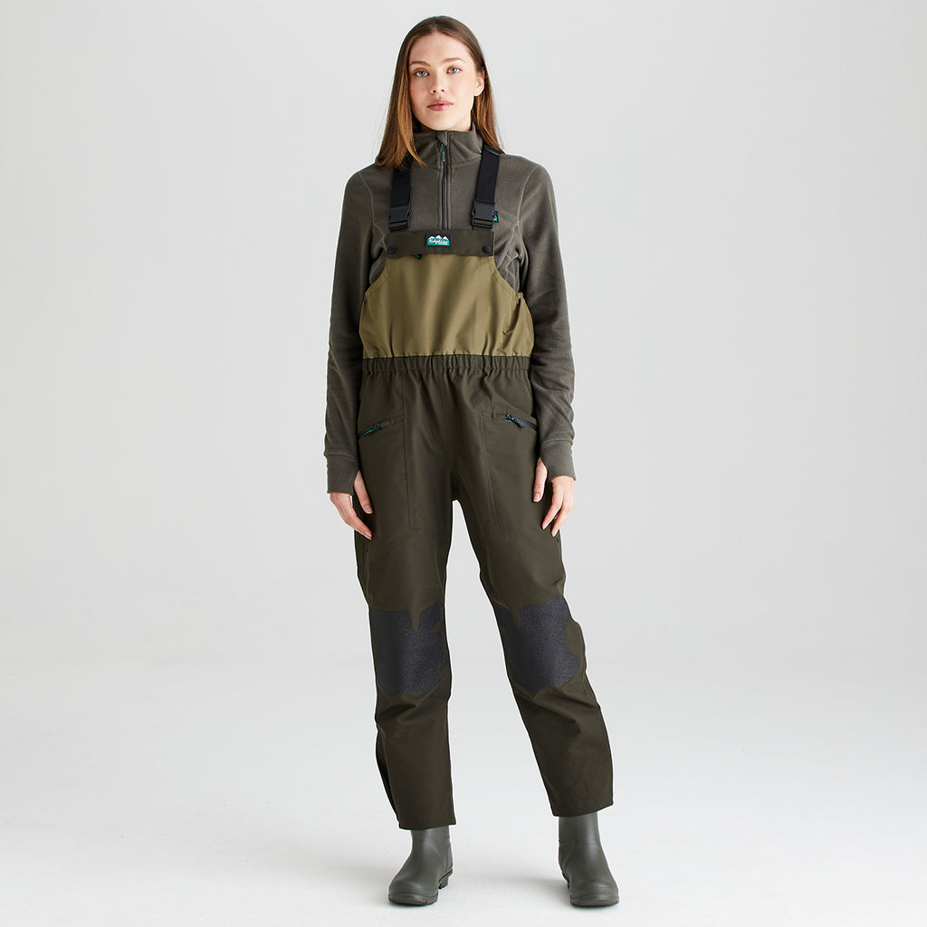 Ridgeline Ladies Agri Pro Bib & Brace - Deep Forest
