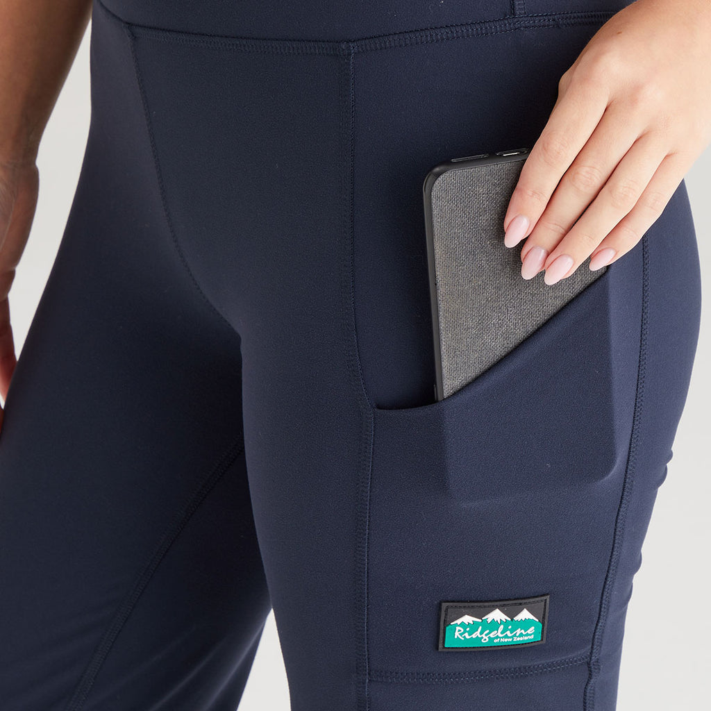 Ridgeline Ladies Infinity Straight Leg Leggings - Navy