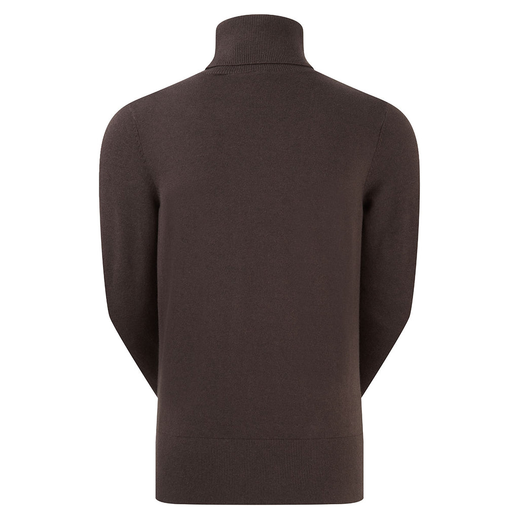 Ridgeline Ladies Melford Knit Roll Neck - Deep Bark