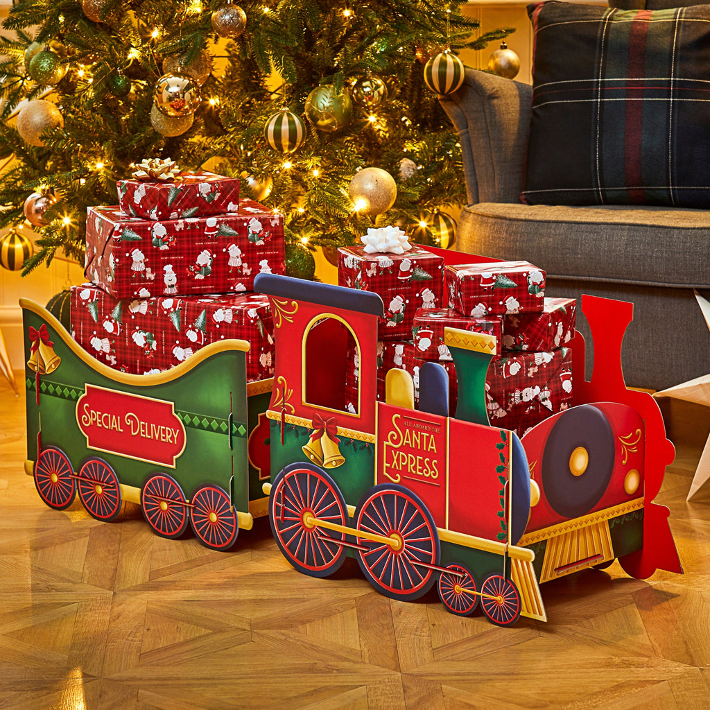 Platinum Christmas Large Train Gift Box