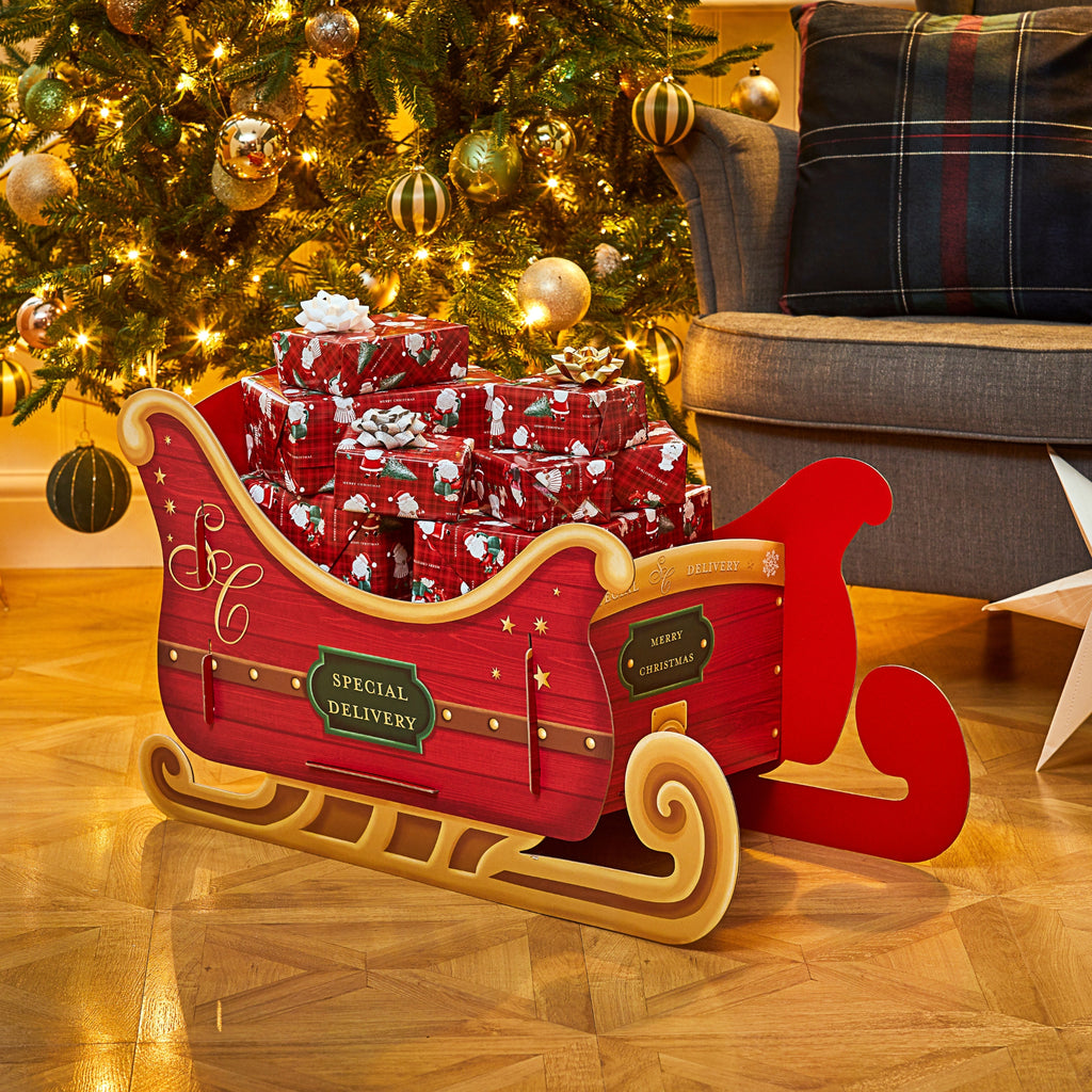 Platinum Christmas Large Sleigh Gift Box