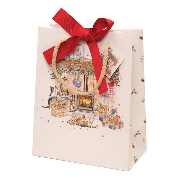 Wrendale By the Fireside Christmas Gift Bag Medium