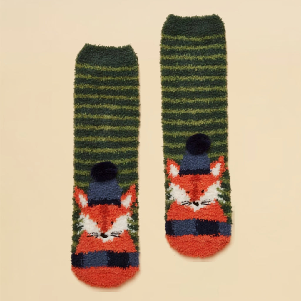 Joules Boys Fluffy Socks - Fox