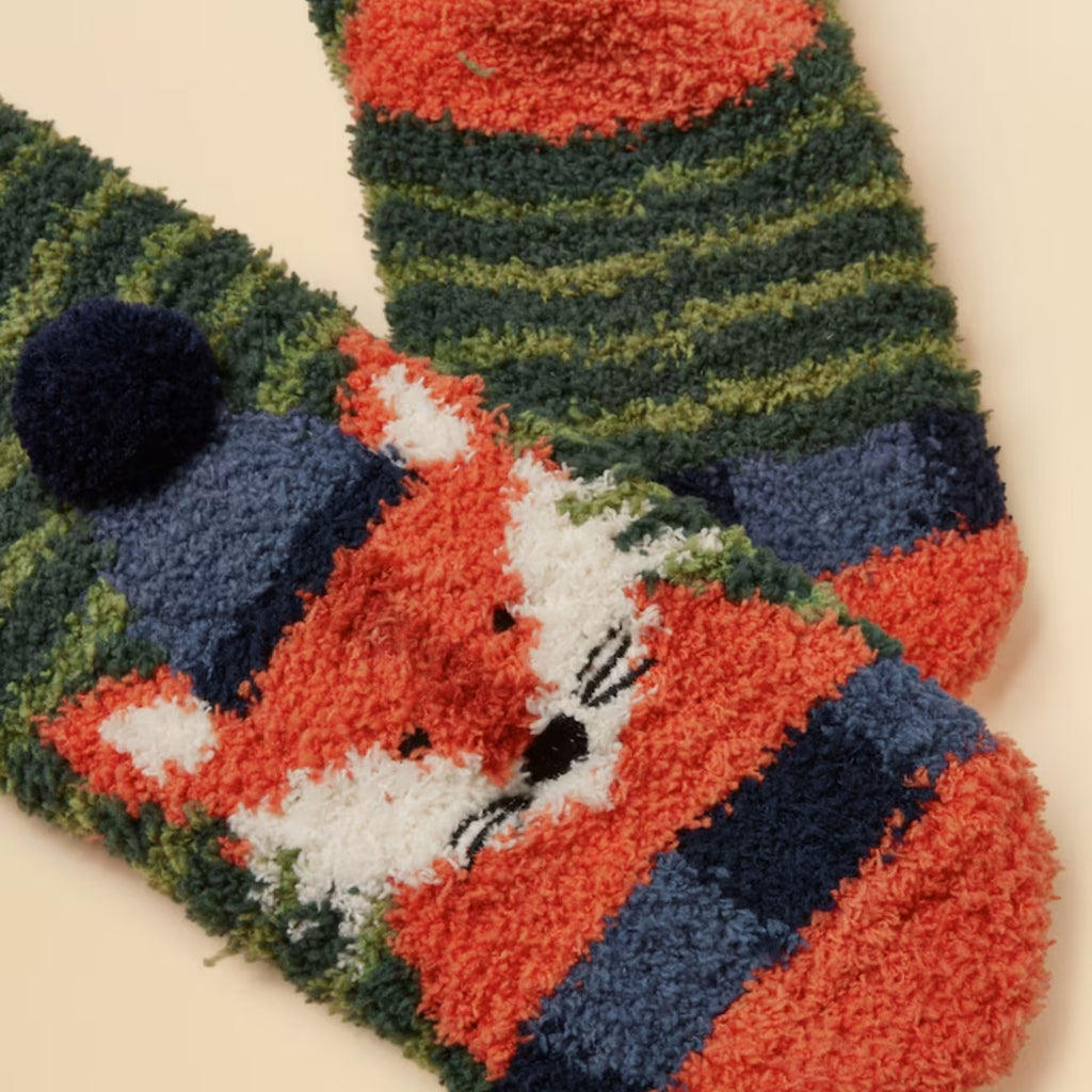 Joules Boys Fluffy Socks - Fox