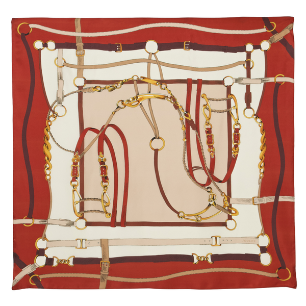 Joules Bloomfield Scarf - Burnt Orange Bridle