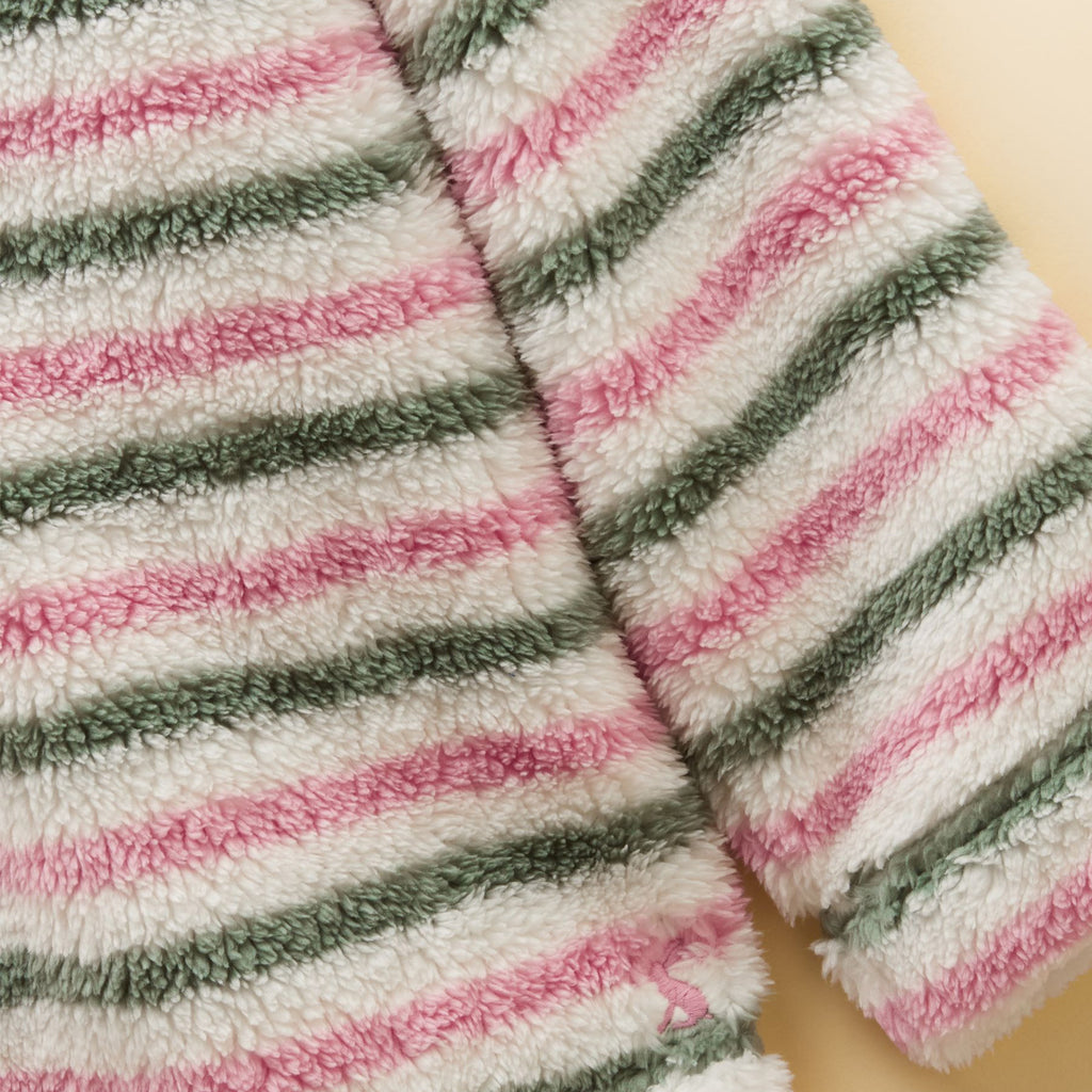 Joules Girls Woozle 1/4 Zip Fleece - Pink/Cream