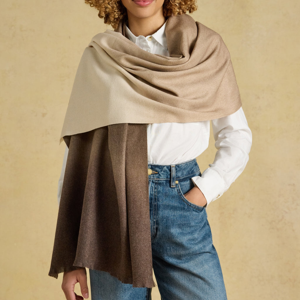 Joules Karina Mocha Scarf - Brown
