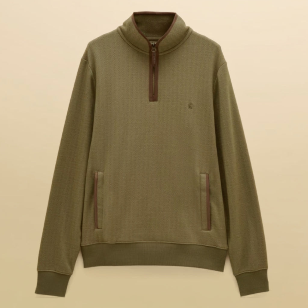 Joules Mens Heritage 1/4 Zip Sweat - Green