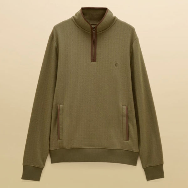 Joules Mens Heritage 1/4 Zip Sweat - Green