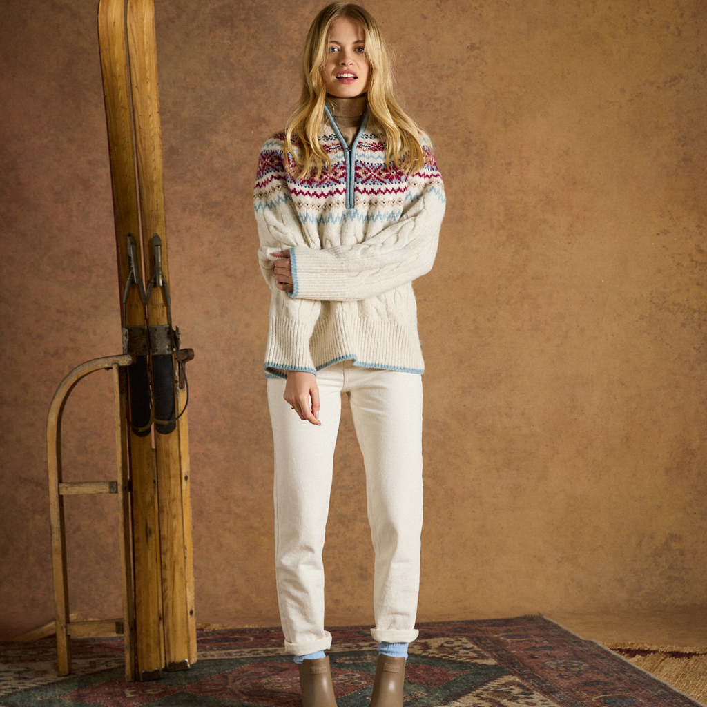 Joules Ladies Allaway Jumper - Cream