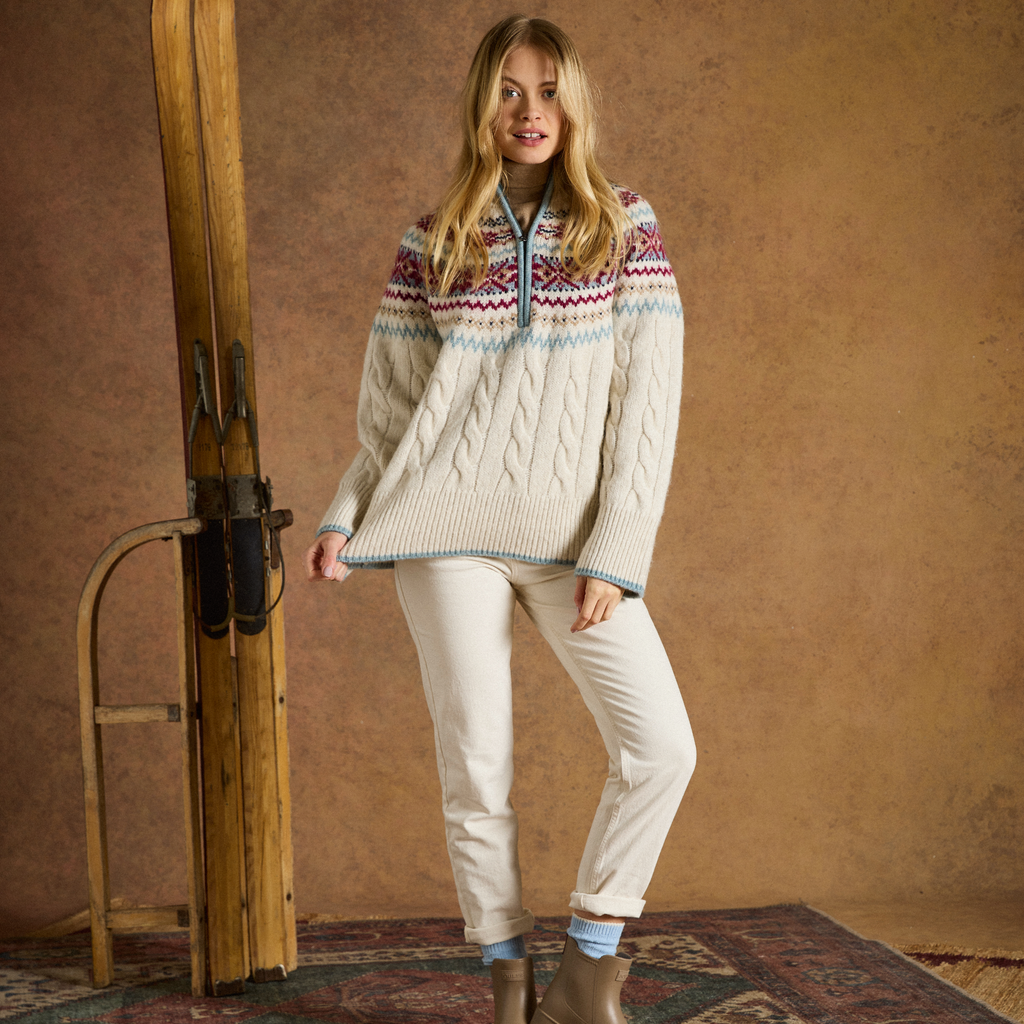 Joules Ladies Allaway Jumper - Cream