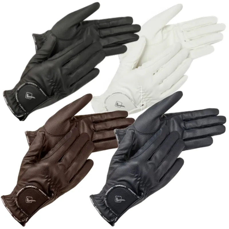 LeMieux Pro Touch Classic Leather Riding Gloves - Black