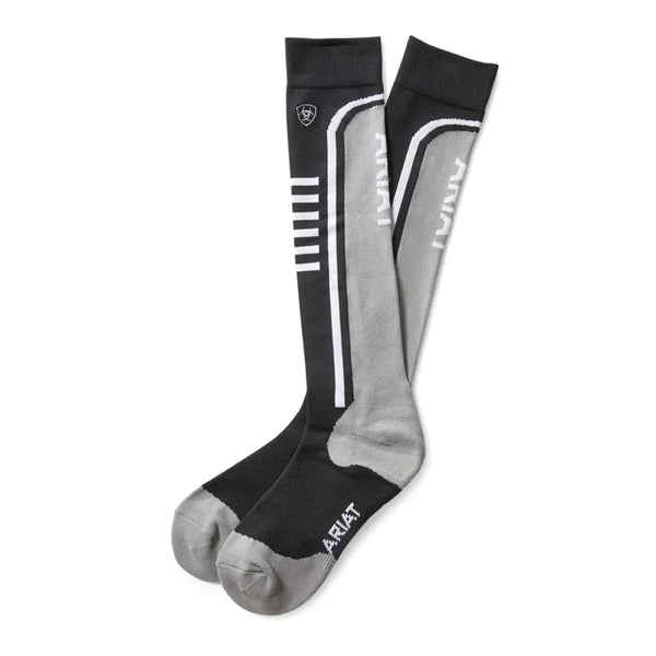AriatTek Slimline Performance Socks - Black/Sleet
