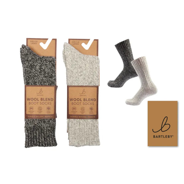 Bartleby Ladies Outdoor Boot Socks - Wool