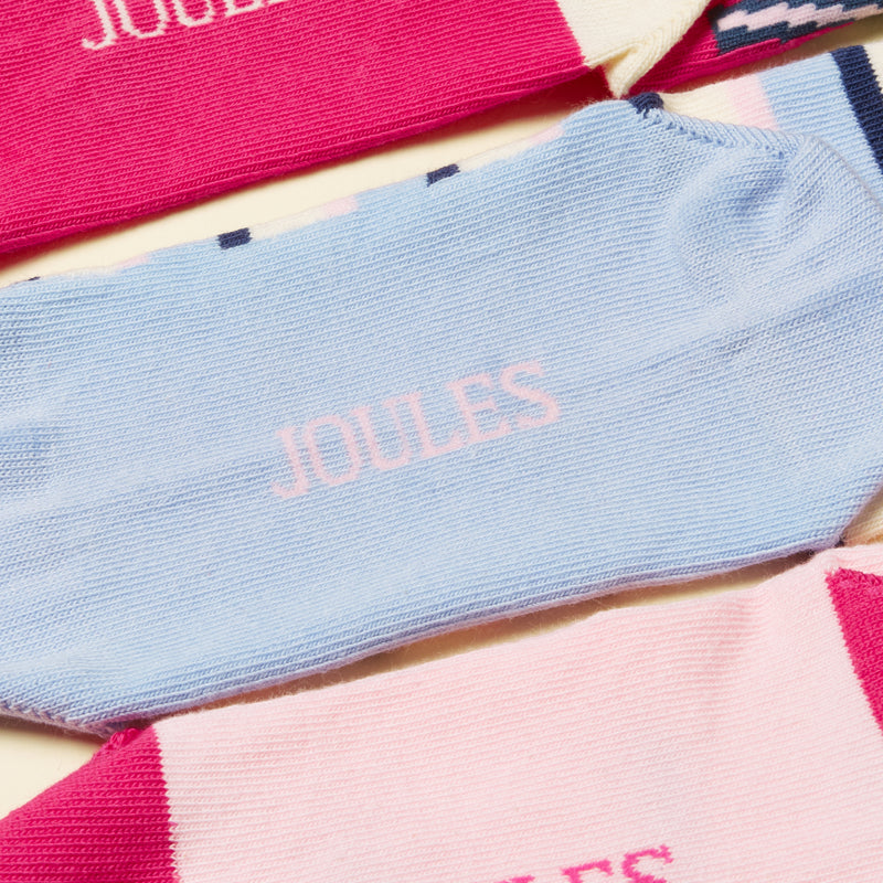 Joules Girls Neat Feet 3 Pack Socks