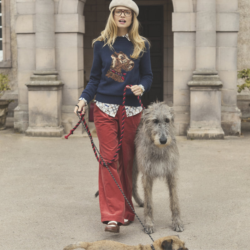 Joules Ladies Monty Dog Jumper - Navy