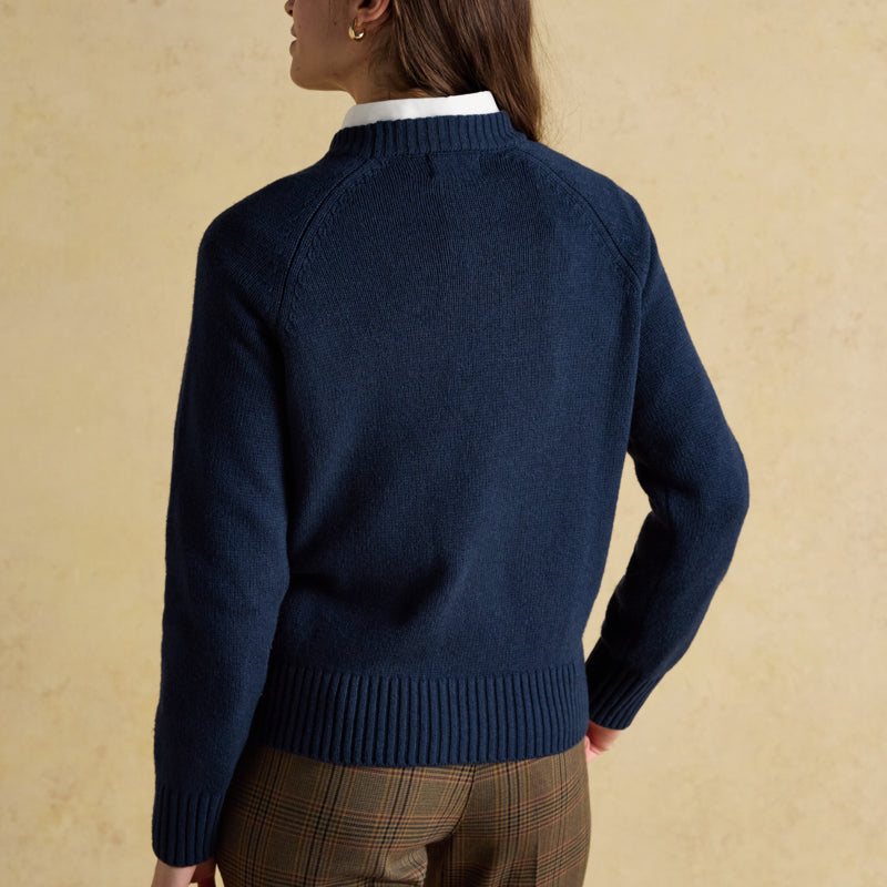 Joules Ladies Monty Dog Jumper - Navy