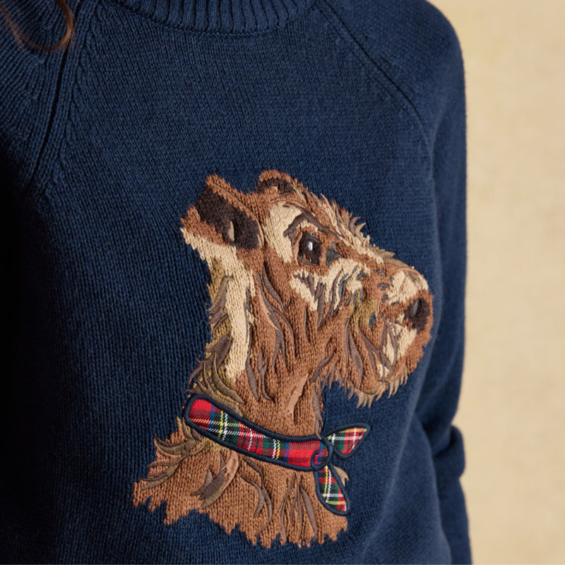 Joules Ladies Monty Dog Jumper - Navy