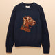 Joules Ladies Monty Dog Jumper - Navy