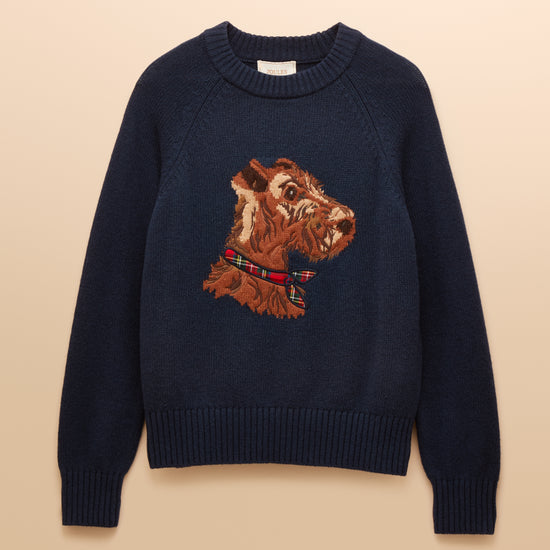 Joules Ladies Monty Dog Jumper - Navy