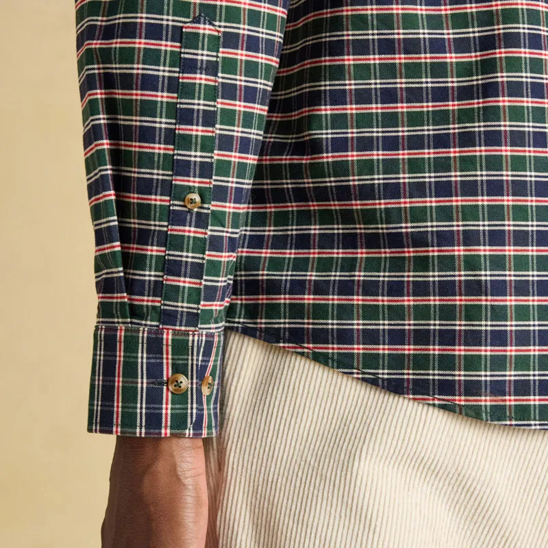 Joules Mens Oxford Check Shirt - Green