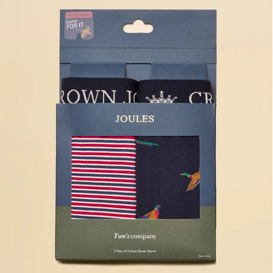 Joules Mens Crown Joules Boxers - Orange/Navy
