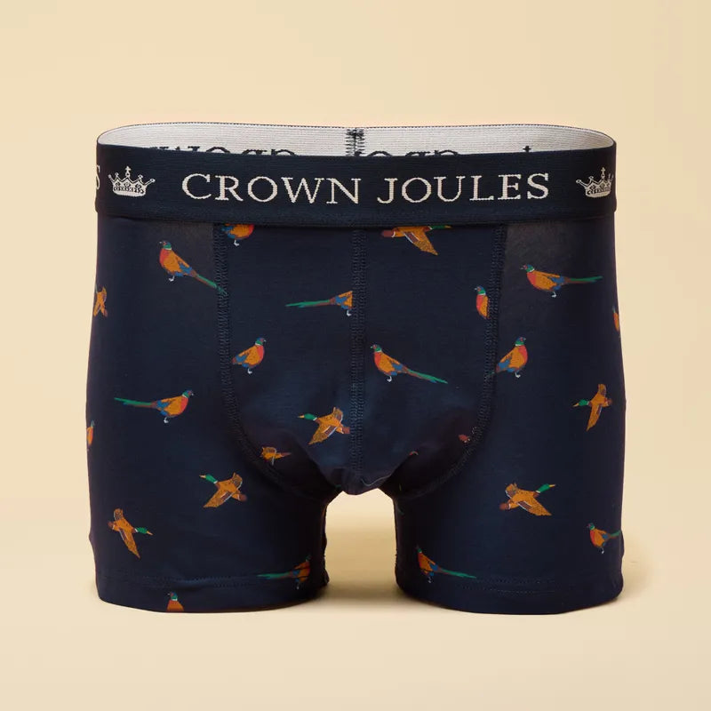 Joules Mens Crown Joules Boxers - Orange/Navy