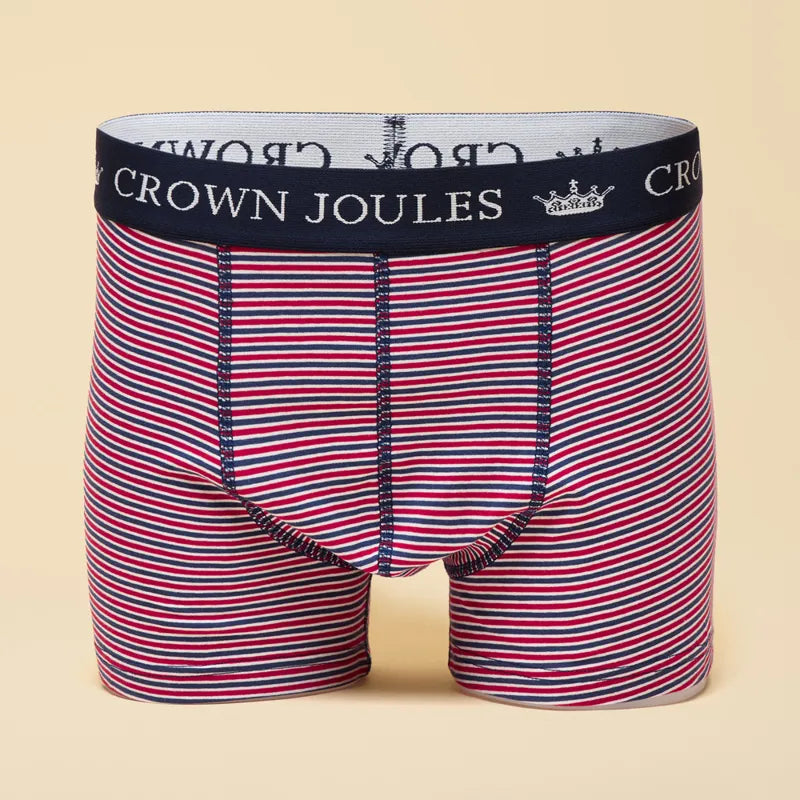 Joules Mens Crown Joules Boxers - Orange/Navy
