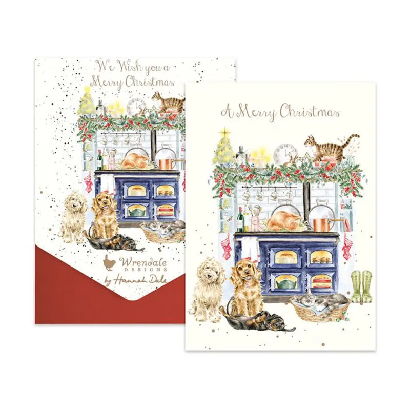 Wrendale Christmas Card 8pk - Country Kitchen