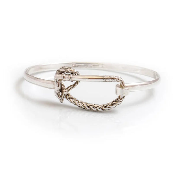 Hiho Silver Sterling Silver Whip on Top Bangle