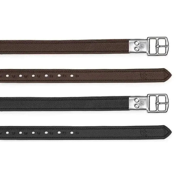 Bates Luxe Stirrup Leathers - Brown
