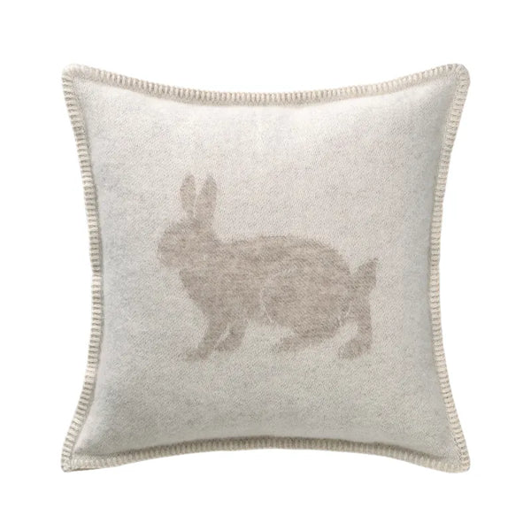 J.J. Textile Hare Wool Cushion Cover - Brown