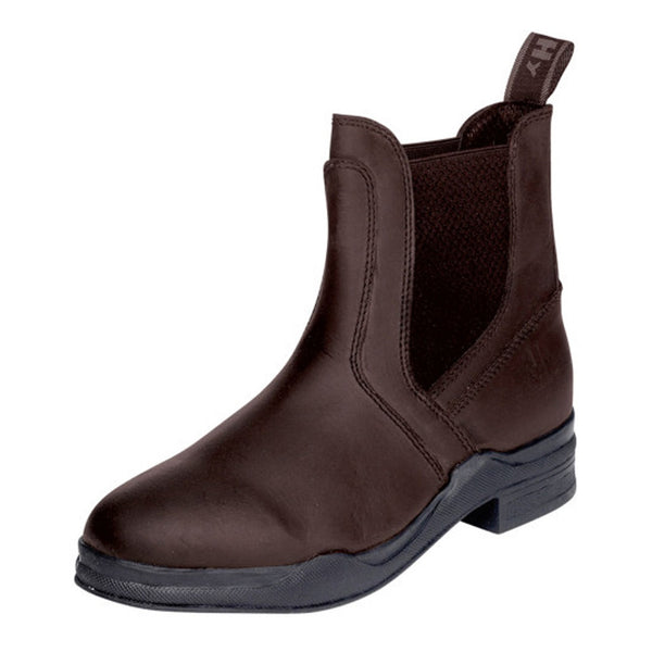 Hy Equestrian Childrens Wax Leather Jodhpur Boot - Brown