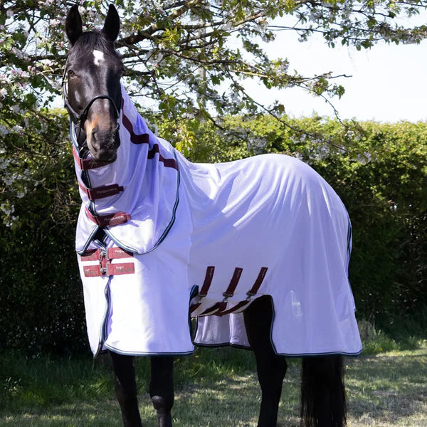 Premier Equine Bug Buster Fly Rug with Detachable Neck and Belly Flap - Lavender
